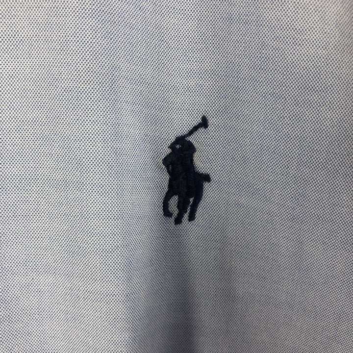 Ralph Lauren YARMOUTH long sleeve button down shirt, men's size L cotton Blue type light blue Vintage Second Hand