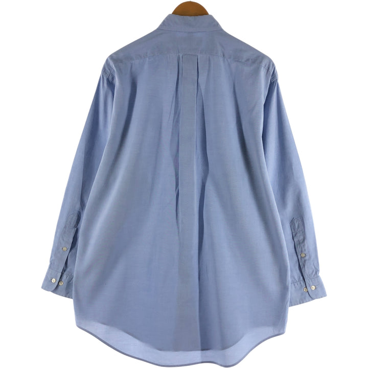Ralph Lauren YARMOUTH long sleeve button down shirt, men's size L cotton Blue type light blue Vintage Second Hand