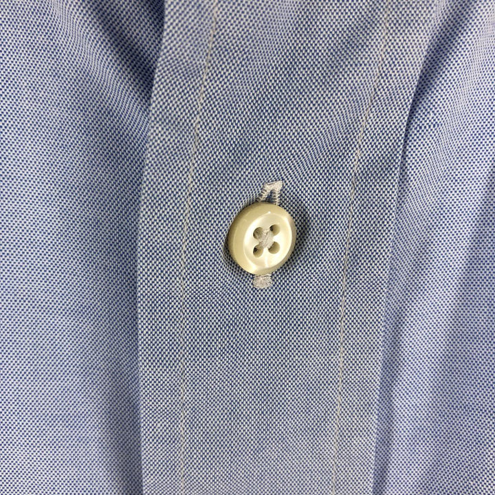 Ralph Lauren YARMOUTH long sleeve button down shirt, men's size L cotton Blue type light blue Vintage Second Hand
