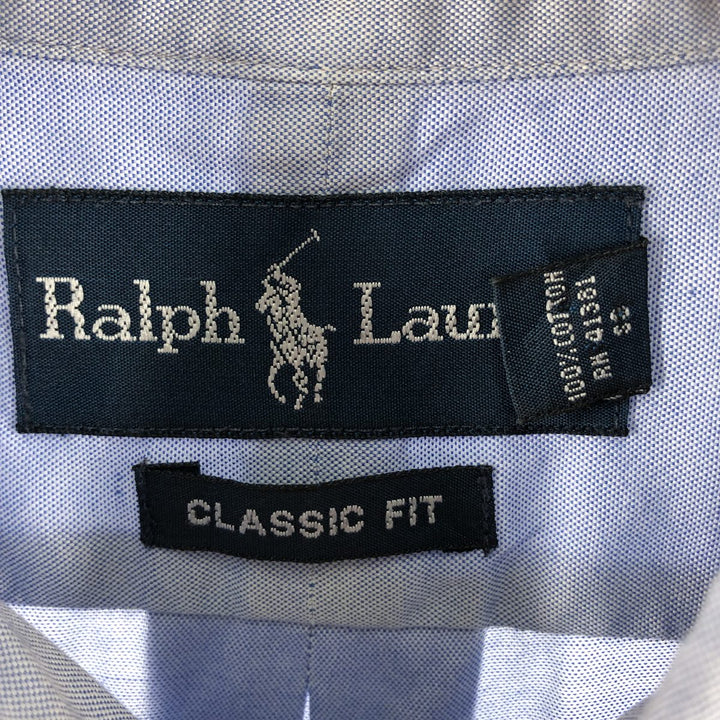 Ralph Lauren Classic Fit Long Sleeve Button Down Shirt, Men's Size L cotton Blue type light blue Vintage Second Hand