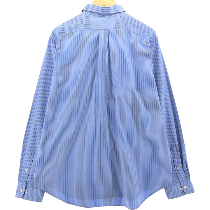 Ralph Lauren Classic Fit Long Sleeve Button Down Striped Shirt Men's XL cotton blue type Vintage Second Hand