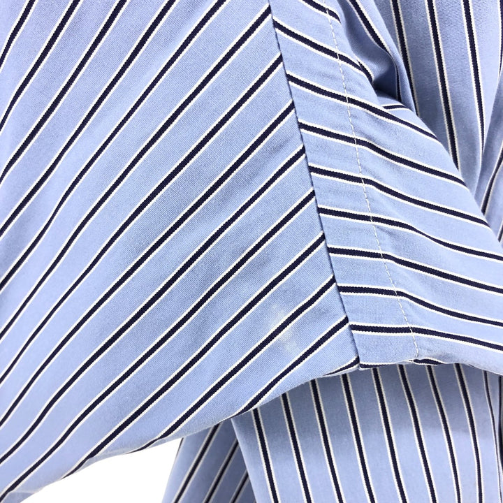 Ralph Lauren Classic Fit Long Sleeve Button Down Striped Shirt Men's XL cotton blue type Vintage Second Hand