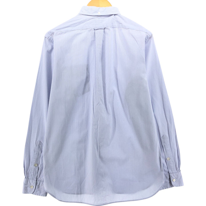 Ralph Lauren POLO by Ralph Lauren Long Sleeve Button-Down Striped Shirt Men's M cotton Blue type light blue Vintage Second Hand