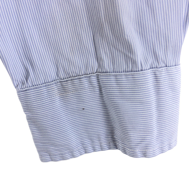 Ralph Lauren POLO by Ralph Lauren Long Sleeve Button-Down Striped Shirt Men's M cotton Blue type light blue Vintage Second Hand