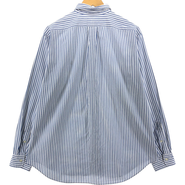 Ralph Lauren POLO by Ralph Lauren Long Sleeve Button-Down Striped Shirt Men's Size L cotton white type Vintage Second Hand