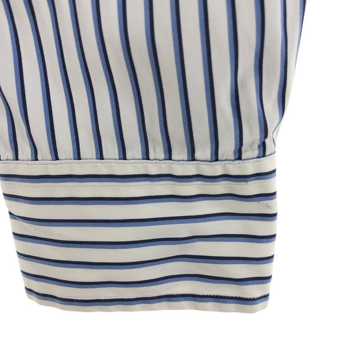 Ralph Lauren POLO by Ralph Lauren Long Sleeve Button-Down Striped Shirt Men's Size L cotton white type Vintage Second Hand