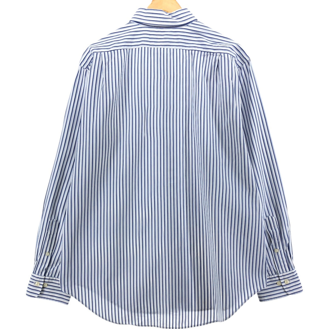 Ralph Lauren Classic Fit Long Sleeve Cotton Striped Shirt Men's XL cotton white type Vintage Second Hand