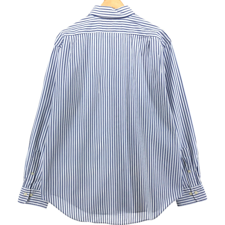 Ralph Lauren Classic Fit Long Sleeve Cotton Striped Shirt Men's XL cotton white type Vintage Second Hand