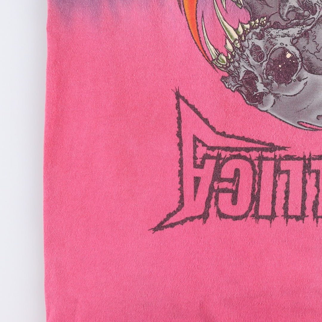 METALLICA Metallica Tie-dye Pattern Band T-shirt Band Tee Men's M size cotton Charcoal Vintage Second Hand