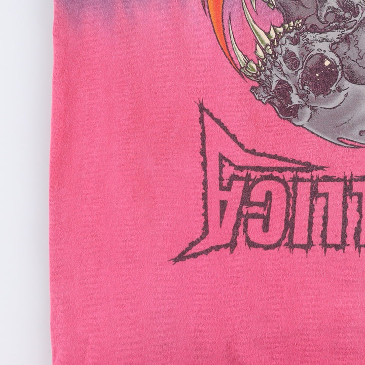 METALLICA Metallica Tie-dye Pattern Band T-shirt Band Tee Men's M size cotton Charcoal Vintage Second Hand