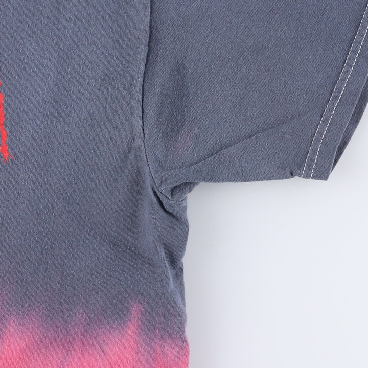 METALLICA Metallica Tie-dye Pattern Band T-shirt Band Tee Men's M size cotton Charcoal Vintage Second Hand