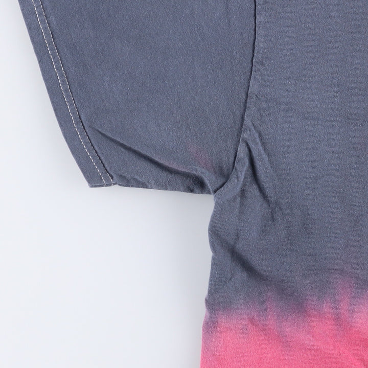 METALLICA Metallica Tie-dye Pattern Band T-shirt Band Tee Men's M size cotton Charcoal Vintage Second Hand