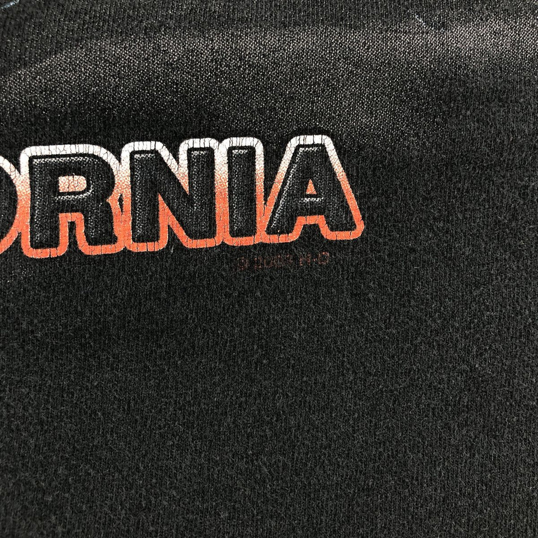 00'S Harley-Davidson Motorcycle Bike T-shirt Made in USA Men's XXL cotton black type Vintage Second Hand