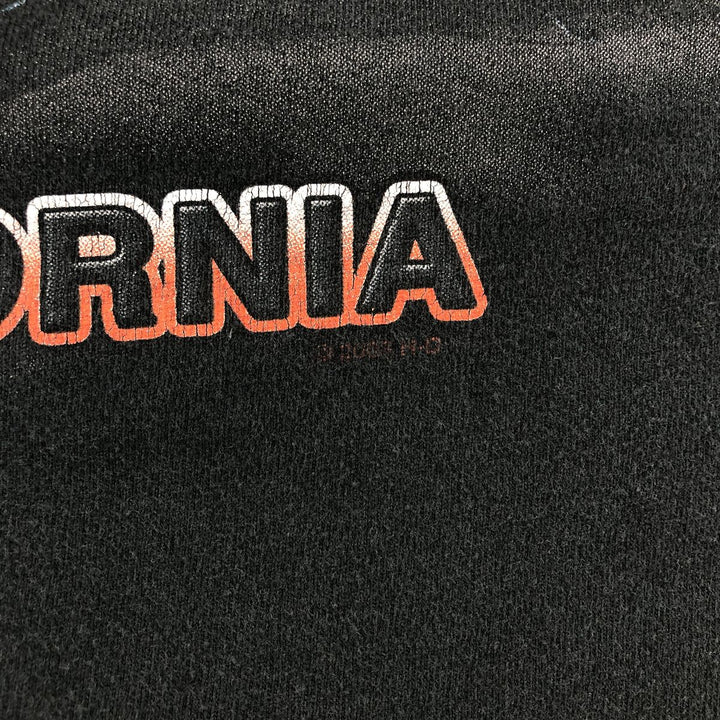 00'S Harley-Davidson Motorcycle Bike T-shirt Made in USA Men's XXL cotton black type Vintage Second Hand