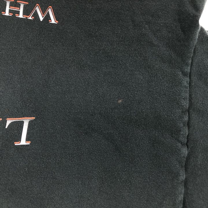 00'S Harley-Davidson Motorcycle Bike T-shirt Made in USA Men's XXL cotton black type Vintage Second Hand