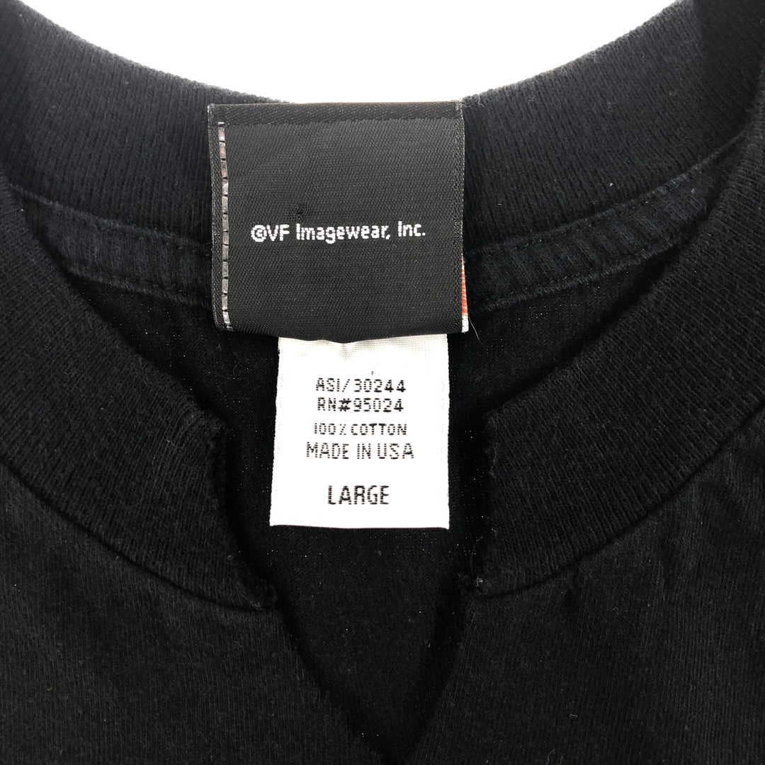 00'S Harley-Davidson Motorcycle Bike T-shirt Made in USA Men's L size cotton black type Vintage Second Hand