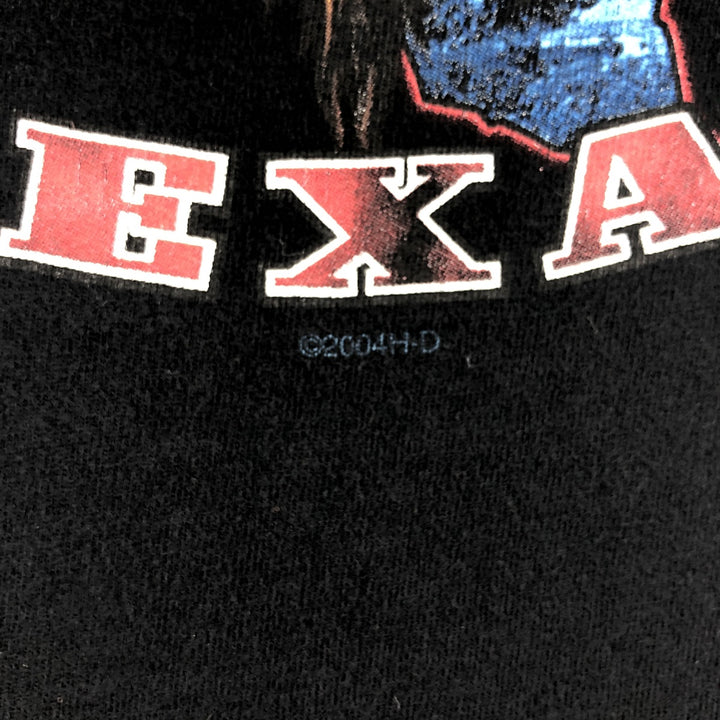 00'S Harley-Davidson Motorcycle Bike T-shirt Made in USA Men's L size cotton black type Vintage Second Hand