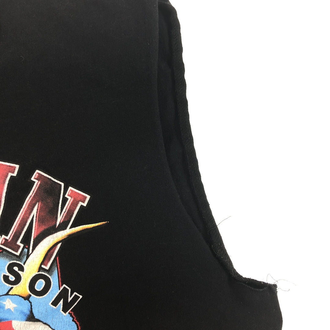 00'S Harley-Davidson Motorcycle Bike T-shirt Made in USA Men's L size cotton black type Vintage Second Hand