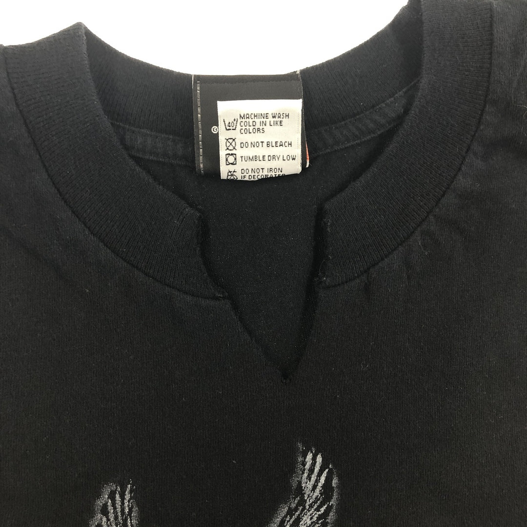 00'S Harley-Davidson Motorcycle Bike T-shirt Made in USA Men's L size cotton black type Vintage Second Hand