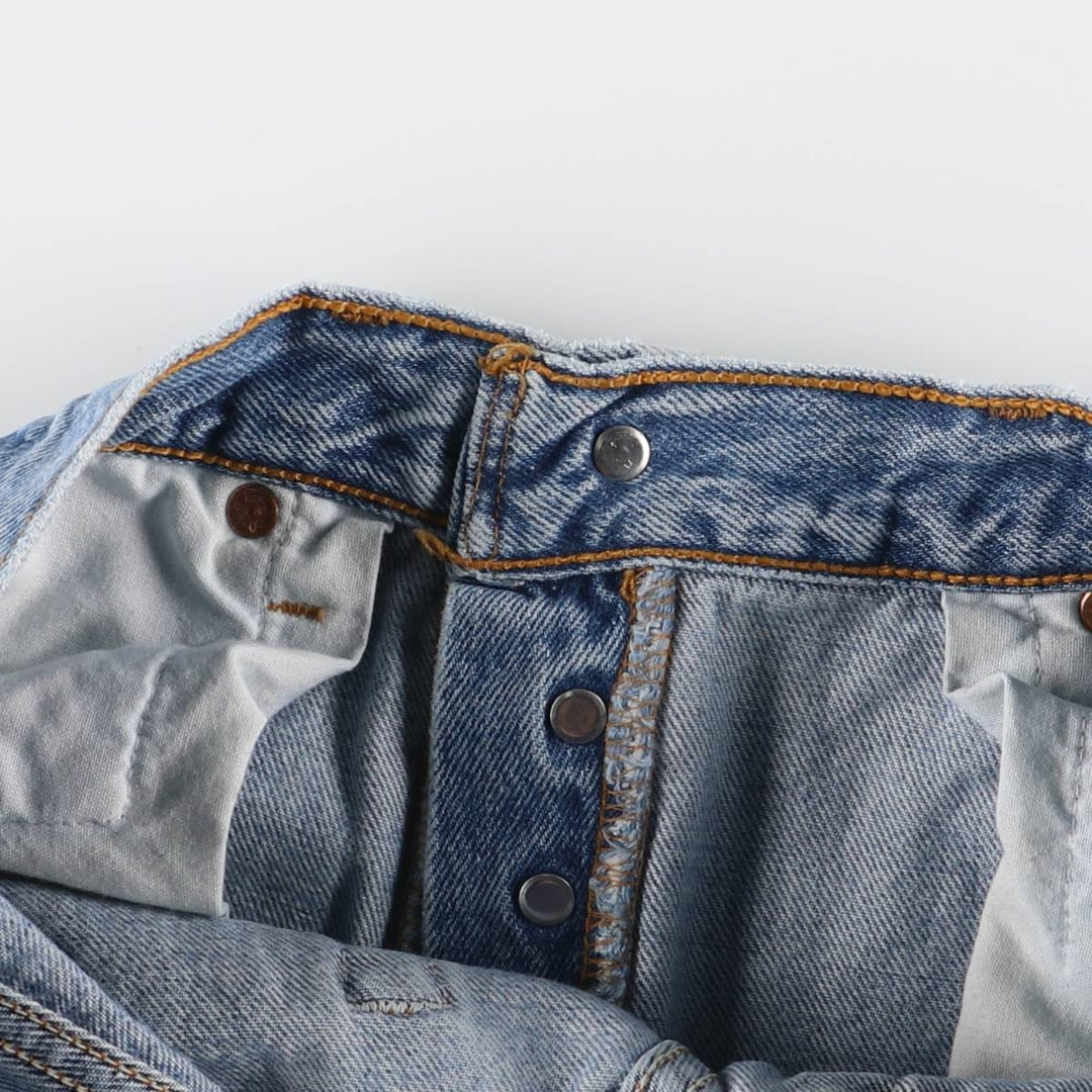 90'S Levi's 501-0193 Straight Denim Pants Made in USA Men's W31 Vintage cotton Blue type light blue Vintage Second Hand