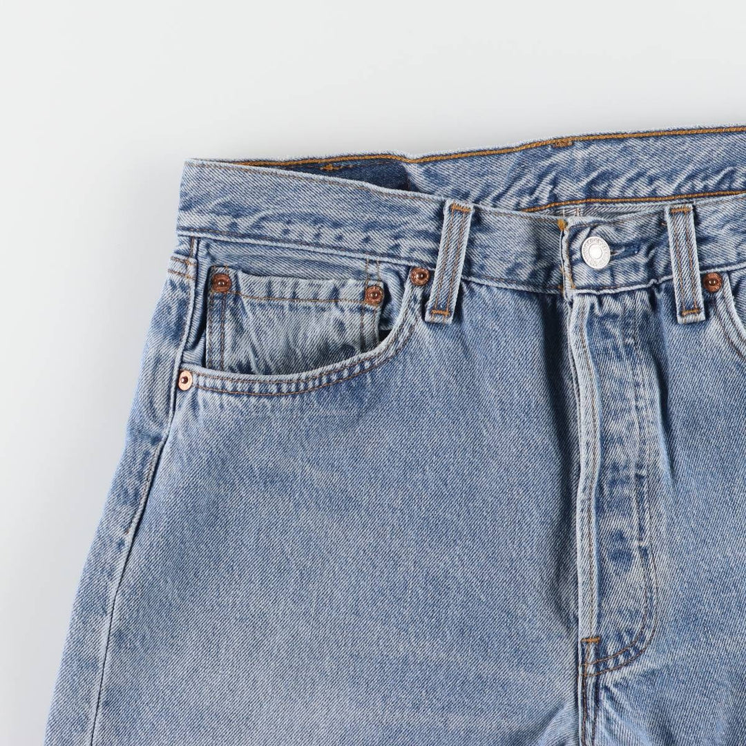 90'S Levi's 501-0193 Straight Denim Pants Made in USA Men's W31 Vintage cotton Blue type light blue Vintage Second Hand