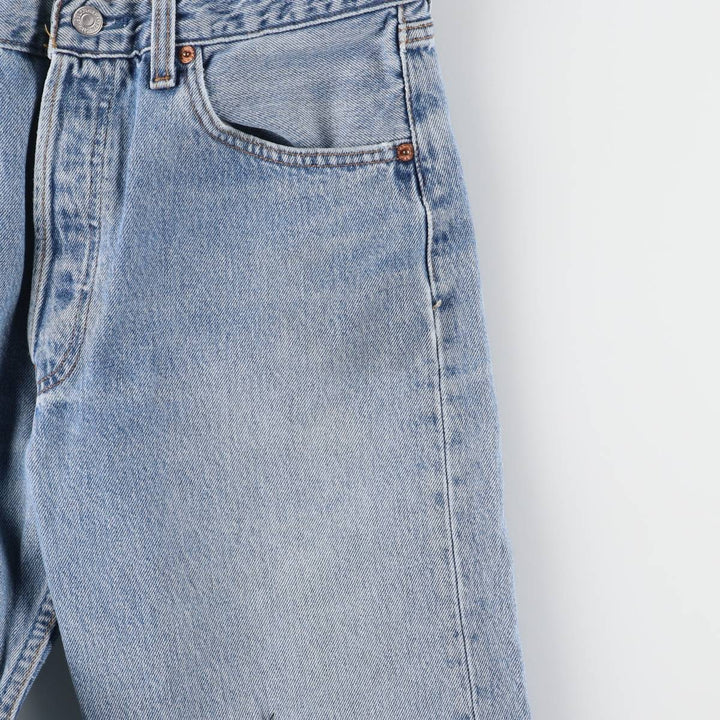 90'S Levi's 501-0193 Straight Denim Pants Made in USA Men's W31 Vintage cotton Blue type light blue Vintage Second Hand
