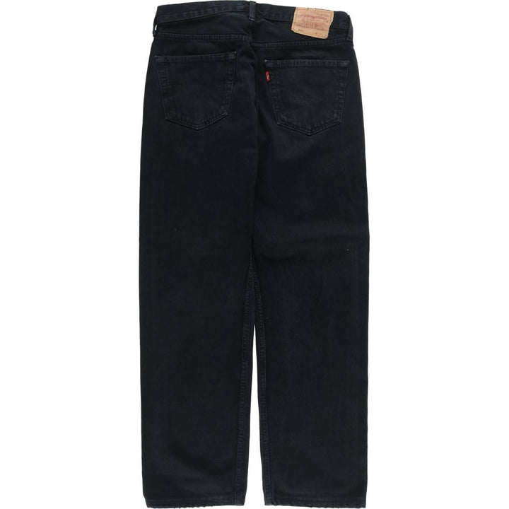 Levi's 501 straight denim pants for men, size W34 cotton black type Vintage Second Hand