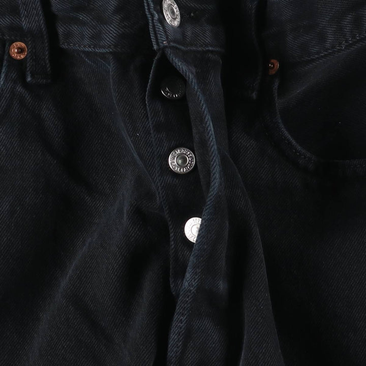 Levi's 501 straight denim pants for men, size W34 cotton black type Vintage Second Hand