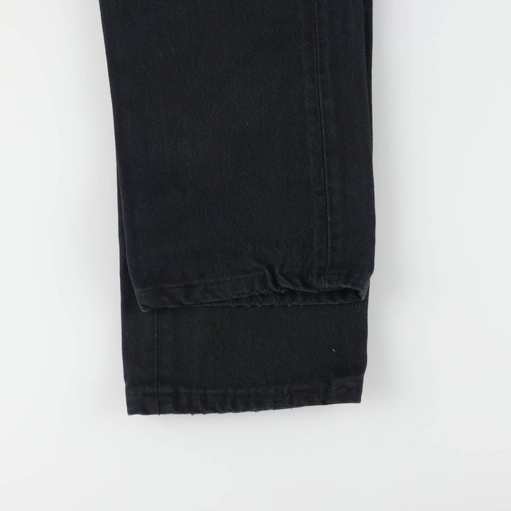 Levi's 501 straight denim pants for men, size W34 cotton black type Vintage Second Hand