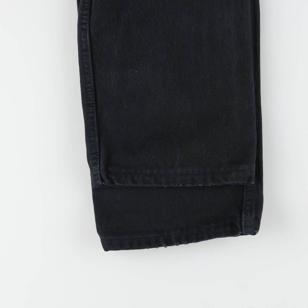 Levi's 501 straight denim pants for men, size W34 cotton black type Vintage Second Hand