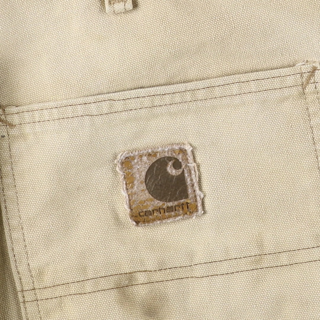 90'S Carhartt Duck Painter Shorts, Made in USA, Men's, W32, Vintage cotton Beige type Vintage Second Hand