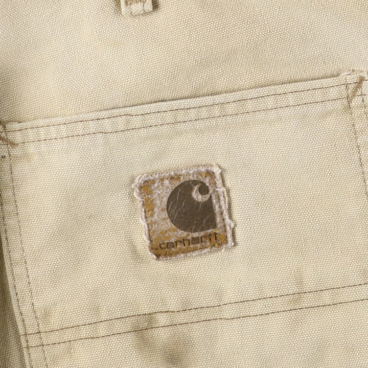 90'S Carhartt Duck Painter Shorts, Made in USA, Men's, W32, Vintage cotton Beige type Vintage Second Hand