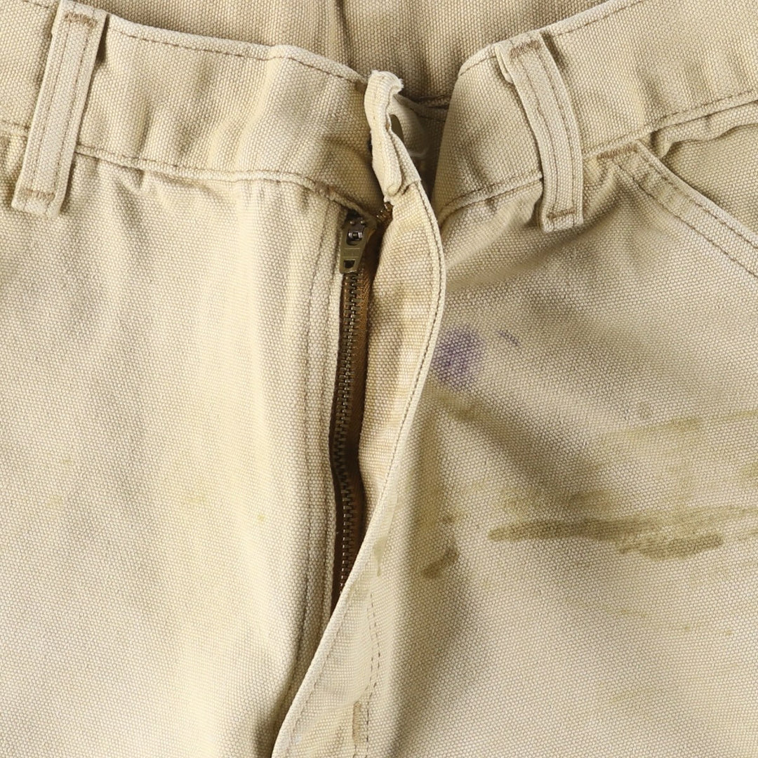 90'S Carhartt Duck Painter Shorts, Made in USA, Men's, W32, Vintage cotton Beige type Vintage Second Hand