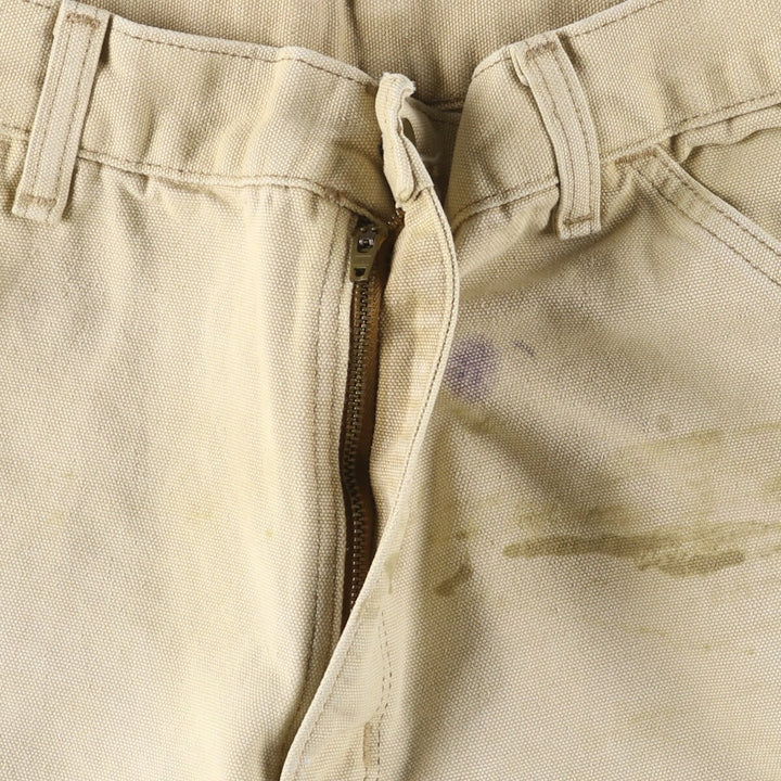90'S Carhartt Duck Painter Shorts, Made in USA, Men's, W32, Vintage cotton Beige type Vintage Second Hand
