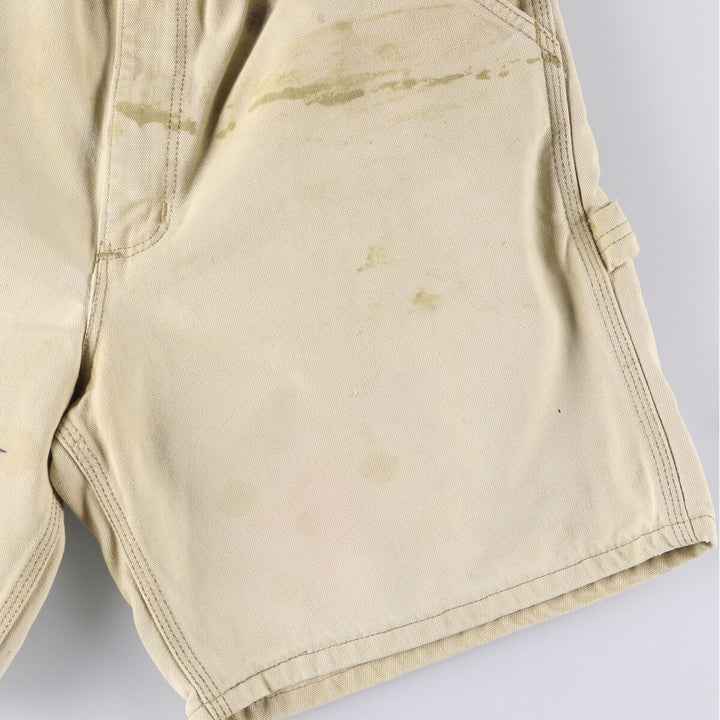 90'S Carhartt Duck Painter Shorts, Made in USA, Men's, W32, Vintage cotton Beige type Vintage Second Hand