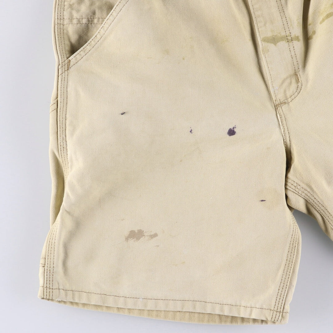 90'S Carhartt Duck Painter Shorts, Made in USA, Men's, W32, Vintage cotton Beige type Vintage Second Hand