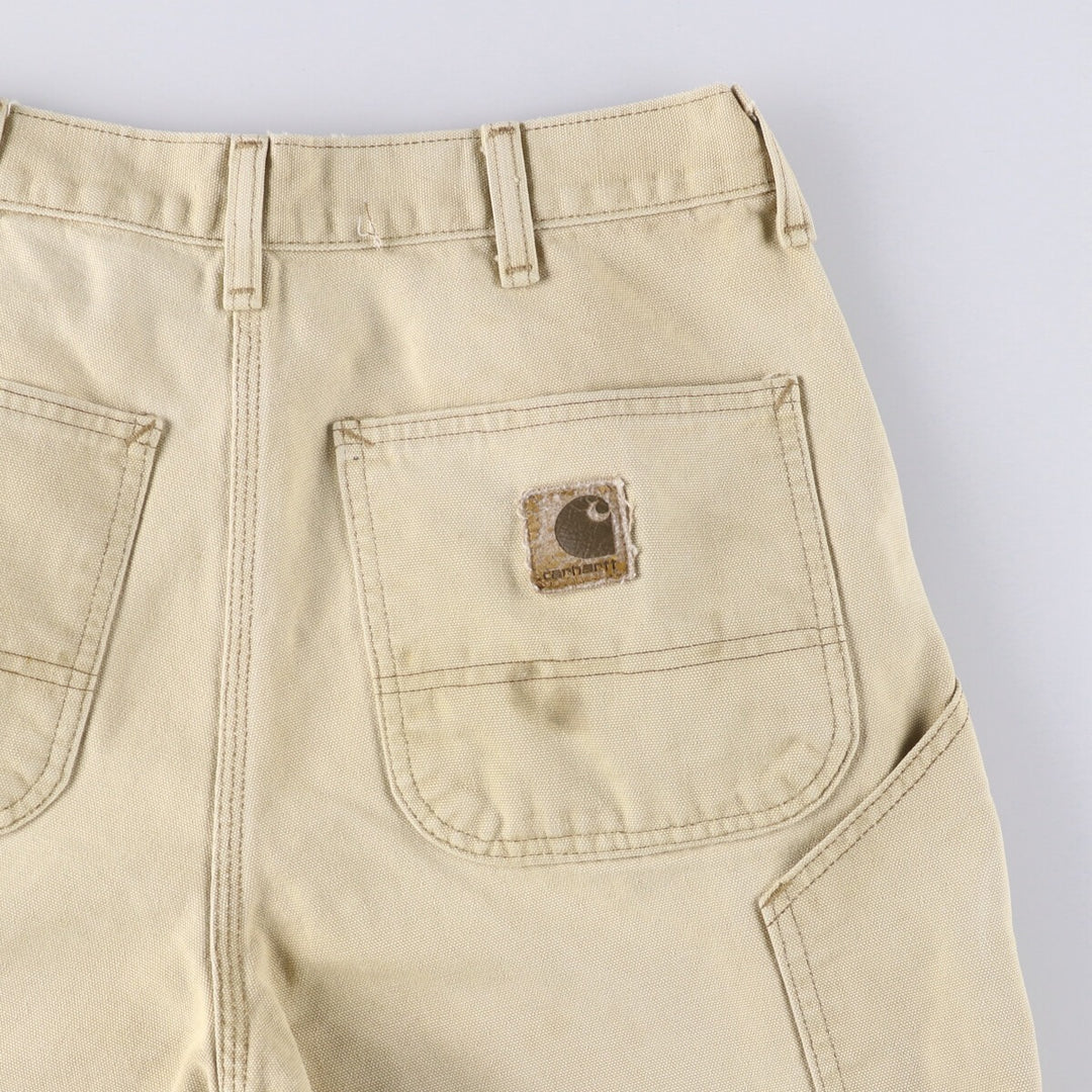 90'S Carhartt Duck Painter Shorts, Made in USA, Men's, W32, Vintage cotton Beige type Vintage Second Hand