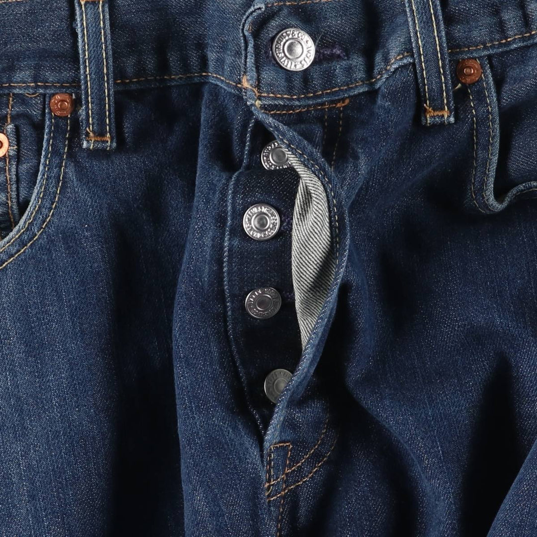 Levi's 501 straight denim pants for men, size W34 cotton blue type Vintage Second Hand