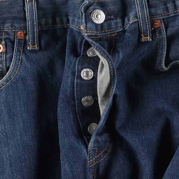 Levi's 501 straight denim pants for men, size W34 cotton blue type Vintage Second Hand