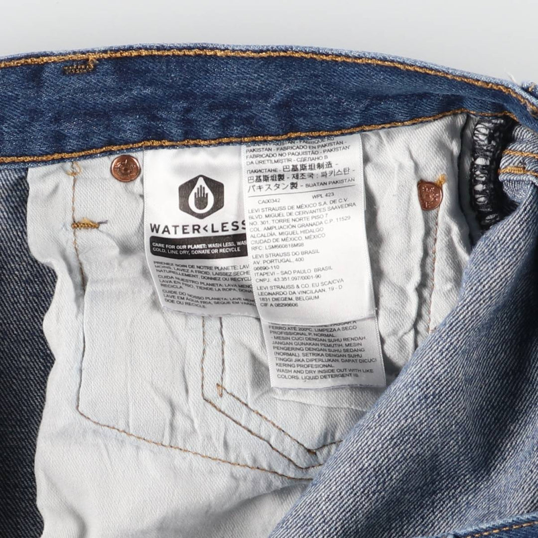 Levi's 501 straight denim pants for men, size W37 cotton blue type Vintage Second Hand