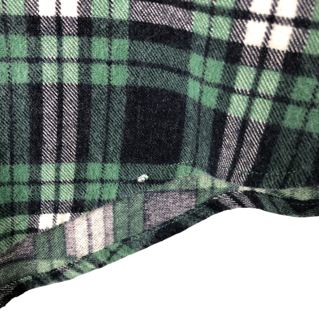 Dickies Long Sleeve Printed Flannel Check Shirt, Men's XL cotton green type Vintage Second Hand