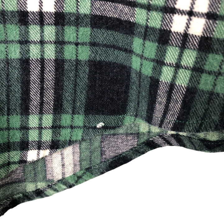Dickies Long Sleeve Printed Flannel Check Shirt, Men's XL cotton green type Vintage Second Hand