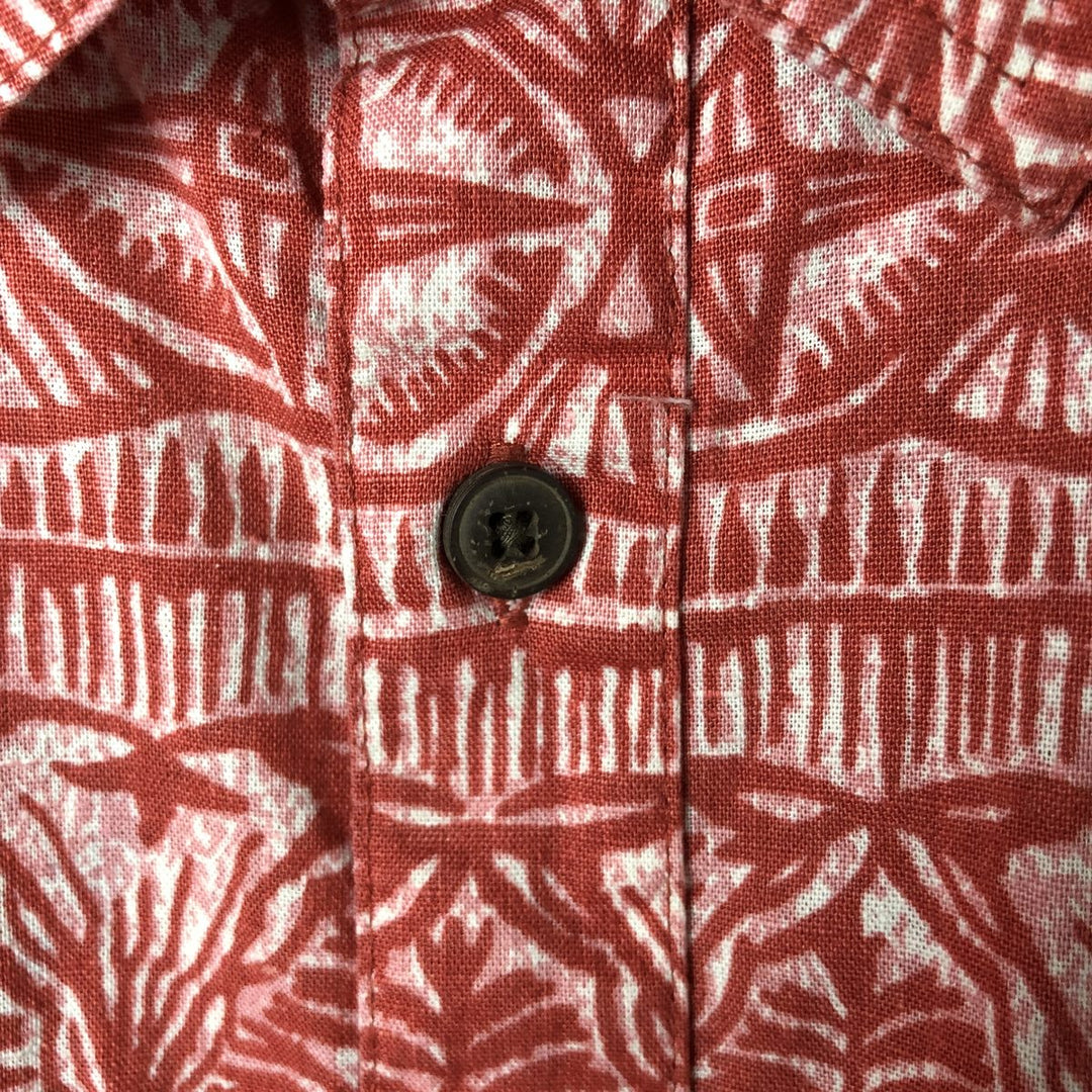 Patagonia 53139SP19 All-over print hemp x organic cotton Hawaiian aloha shirt, box shirt, men's size M Hemp red type Vintage Second Hand