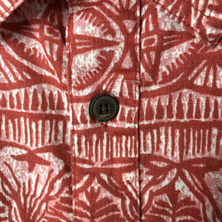 Patagonia 53139SP19 All-over print hemp x organic cotton Hawaiian aloha shirt, box shirt, men's size M Hemp red type Vintage Second Hand