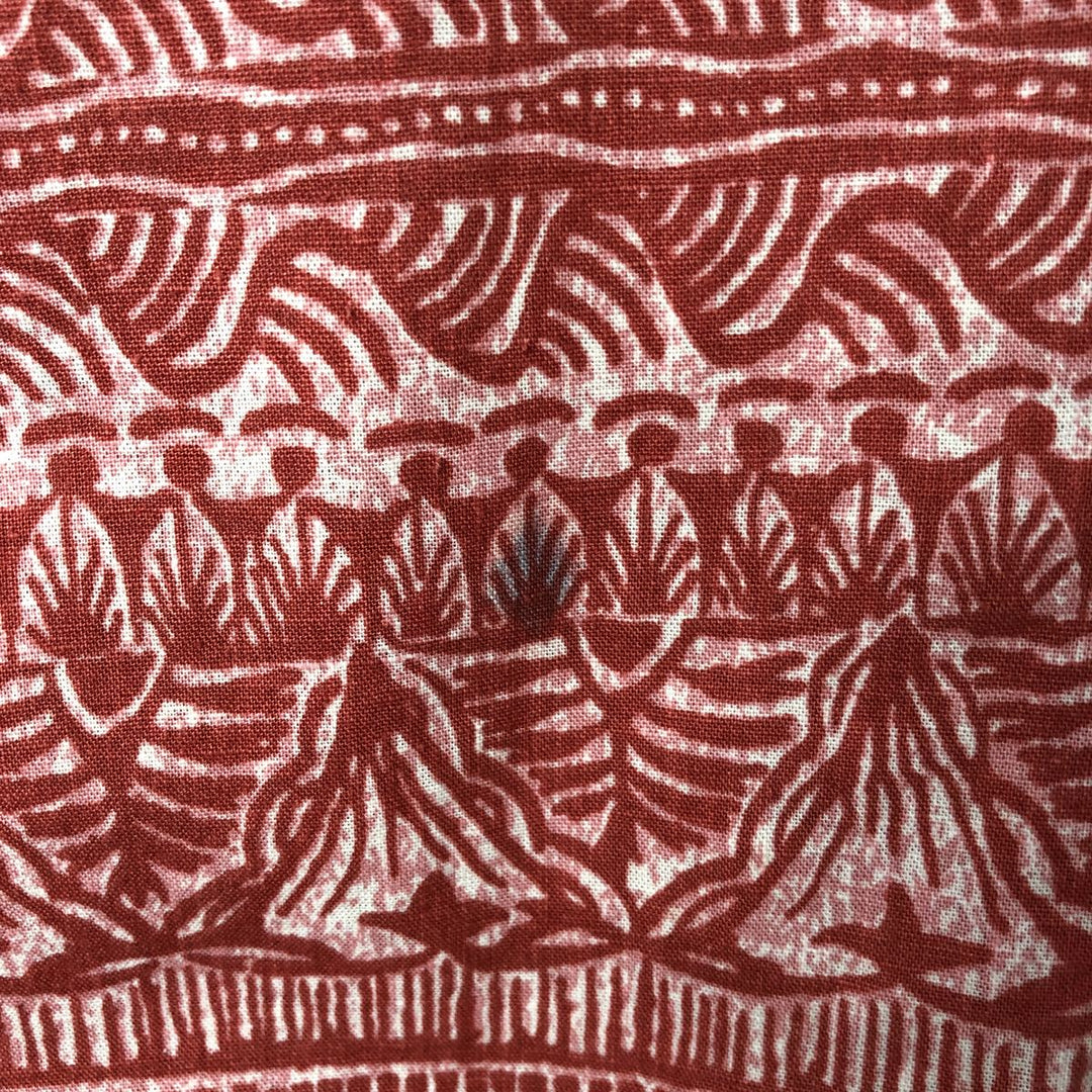 Patagonia 53139SP19 All-over print hemp x organic cotton Hawaiian aloha shirt, box shirt, men's size M Hemp red type Vintage Second Hand