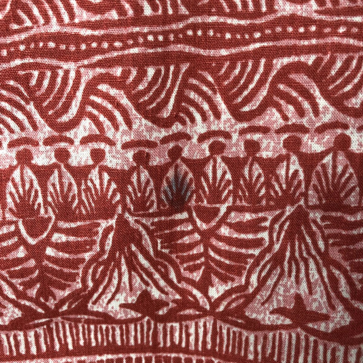 Patagonia 53139SP19 All-over print hemp x organic cotton Hawaiian aloha shirt, box shirt, men's size M Hemp red type Vintage Second Hand