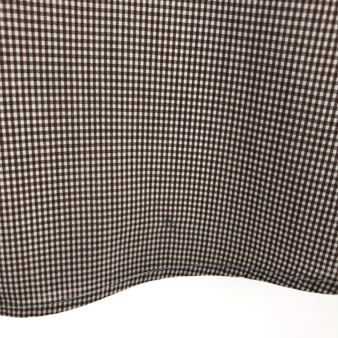 POLO by Ralph Lauren ANDREW Gingham Check Long Sleeve Button-Down Check Shirt Men's XL cotton Beige type Vintage Second Hand