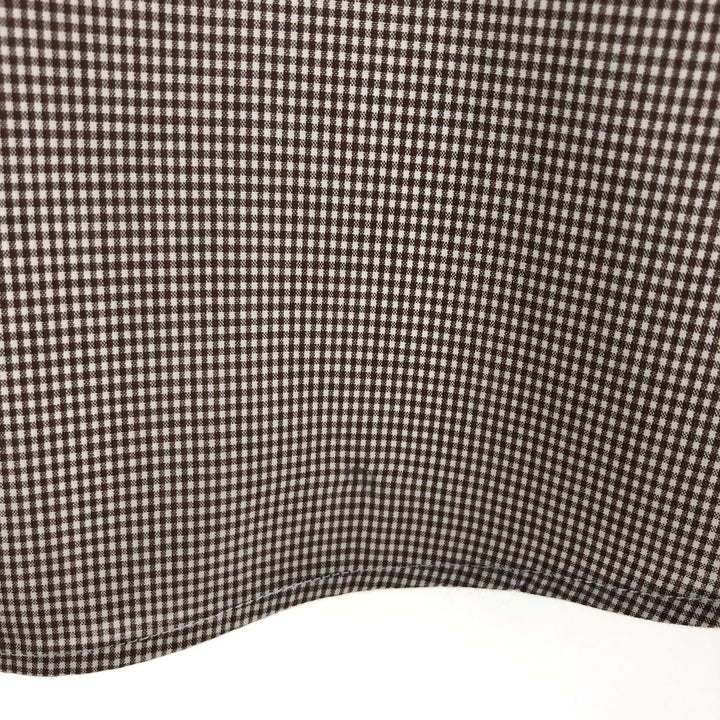 POLO by Ralph Lauren ANDREW Gingham Check Long Sleeve Button-Down Check Shirt Men's XL cotton Beige type Vintage Second Hand