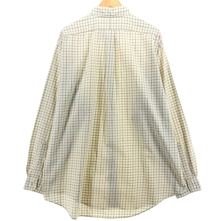 Ralph Lauren Classic Fit Long Sleeve Button Down Check Shirt Men's XL cotton Vintage Second Hand