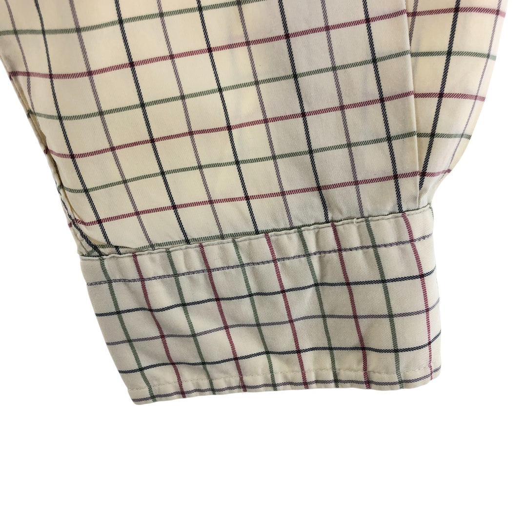 Ralph Lauren Classic Fit Long Sleeve Button Down Check Shirt Men's XL cotton Vintage Second Hand